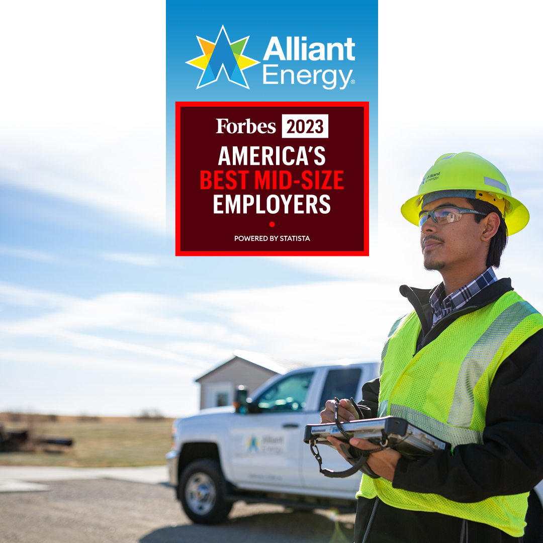 Alliant Energy - Forbes Names Alliant Energy A ‘Best Employer’ Of 2023