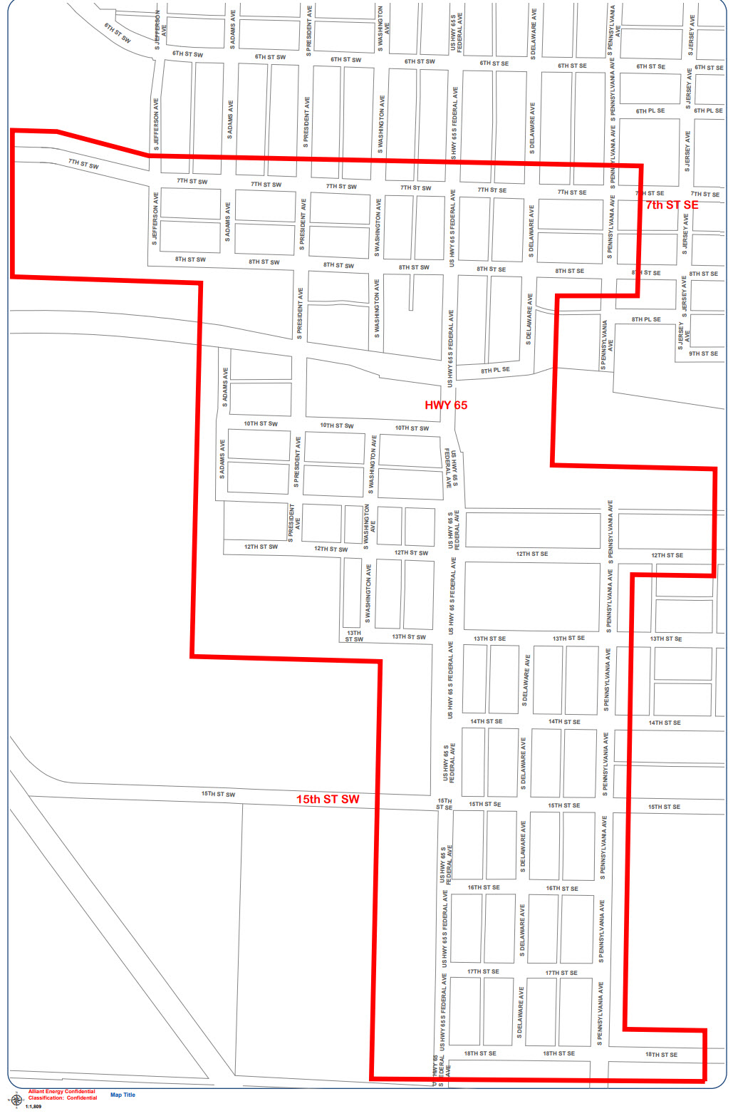 construction area map