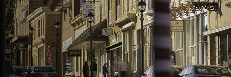 Shops on a main street