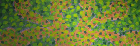 Abstract painting in green