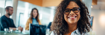 smiling business woman